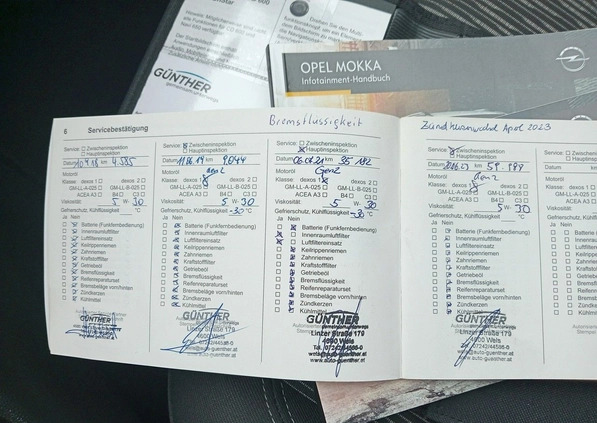 Opel Mokka cena 52900 przebieg: 70870, rok produkcji 2016 z Ustka małe 781